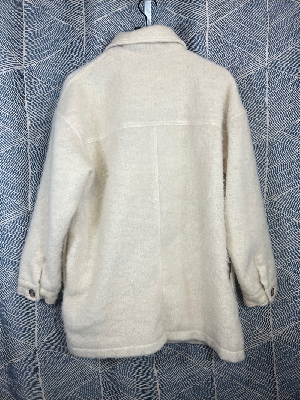 Universal Thread Cream Teddy Shacket with Button Front - Picture 2 of 7